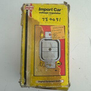 VINTAGE MPA IMPORT CAR VOLTAGE REGULATOR NOS PART NO. 75-0051 BOSCH